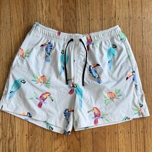 Chubbies White lounger shorts (linerless)